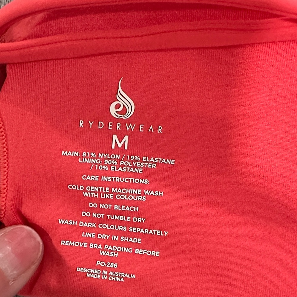 Ryderwear Vibrant Red Sports Bra - Picture 2 of 4